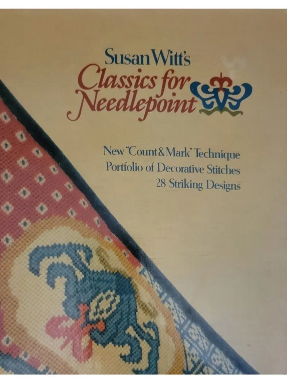 1981 Susan Witt's Classics for Needlepoint Vintage Hardcover Book